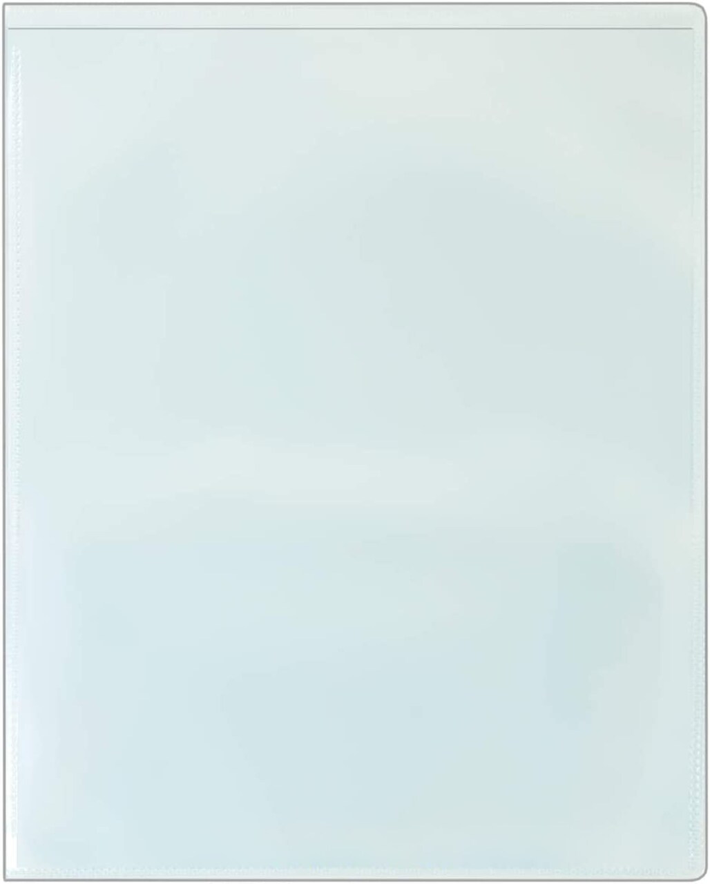 Plastic 2-Pocket Folders - Clear Overlay on Front and Back - Made in U.S.A